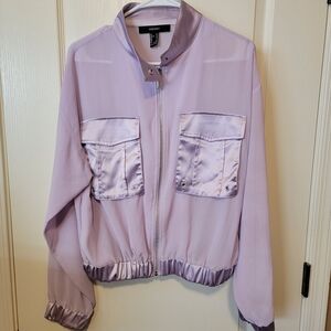 Forever 21 Lavender Bomber Jacket